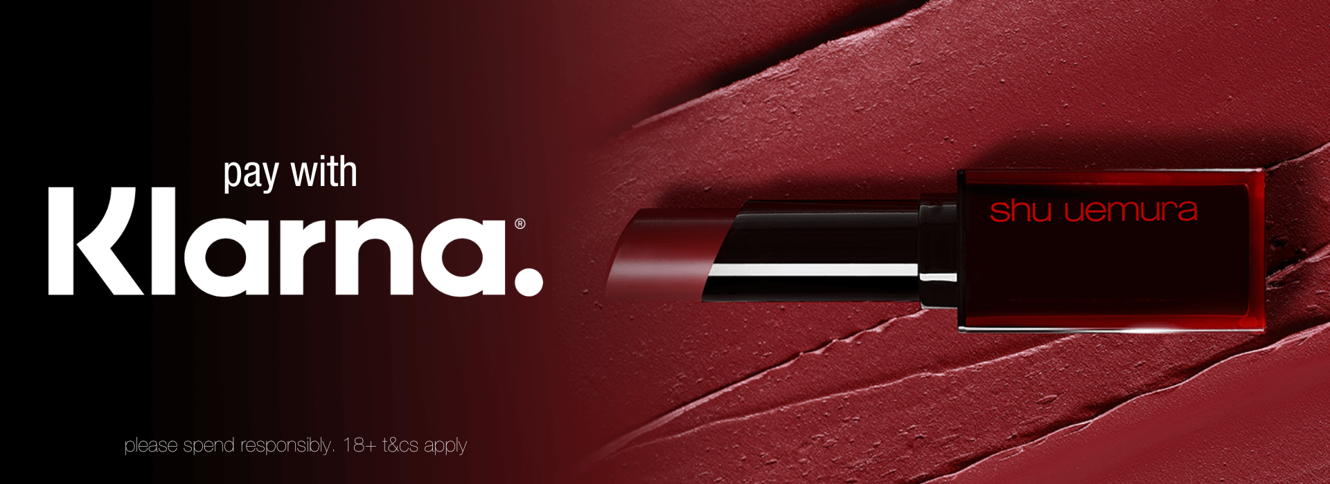 pay with Klarna. please spend responsibly. 18+ t&cs apply.